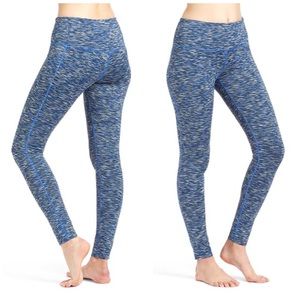 Abs Allen Schwartz Womens Blue Mesh Insert Yoga Workout Athletic Leggings size L Abs Allen Schwartz Womens Blue Mesh Insert Yoga Workout Athletic Leggings size L